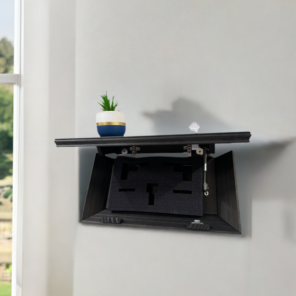 Hidden Gun Concealment Shelf Firearm Storage