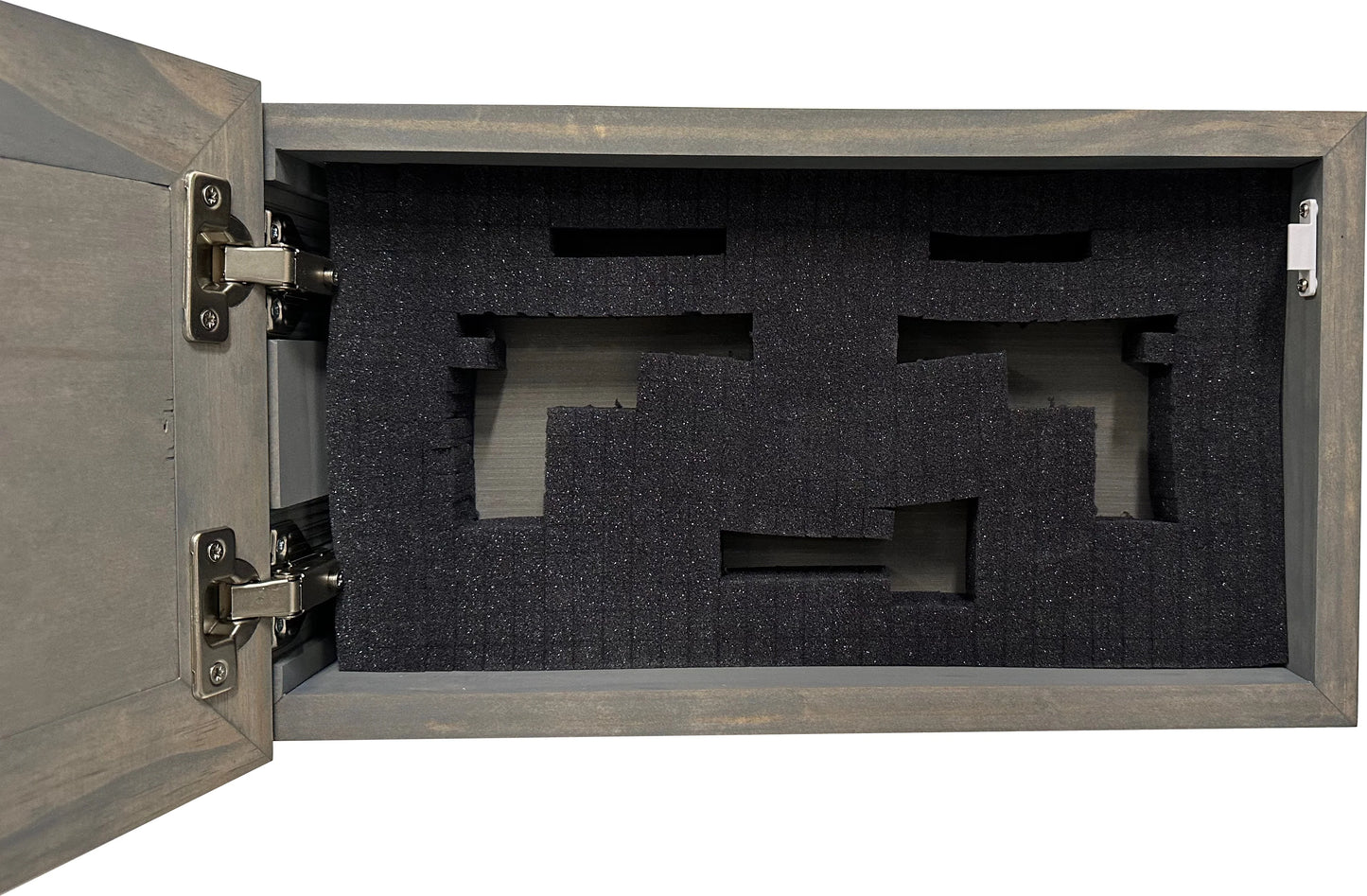 Custom Gray Gun Cabinet Safe