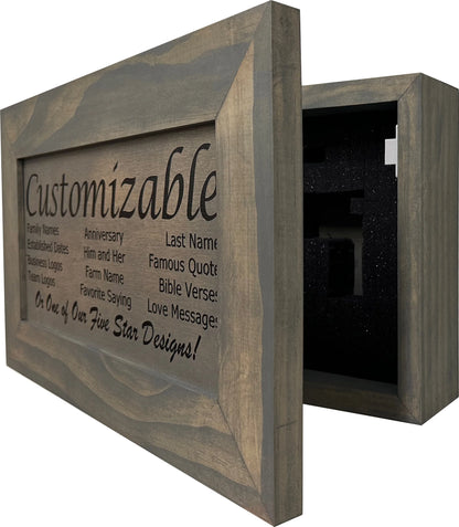Custom Gray Gun Cabinet Safe