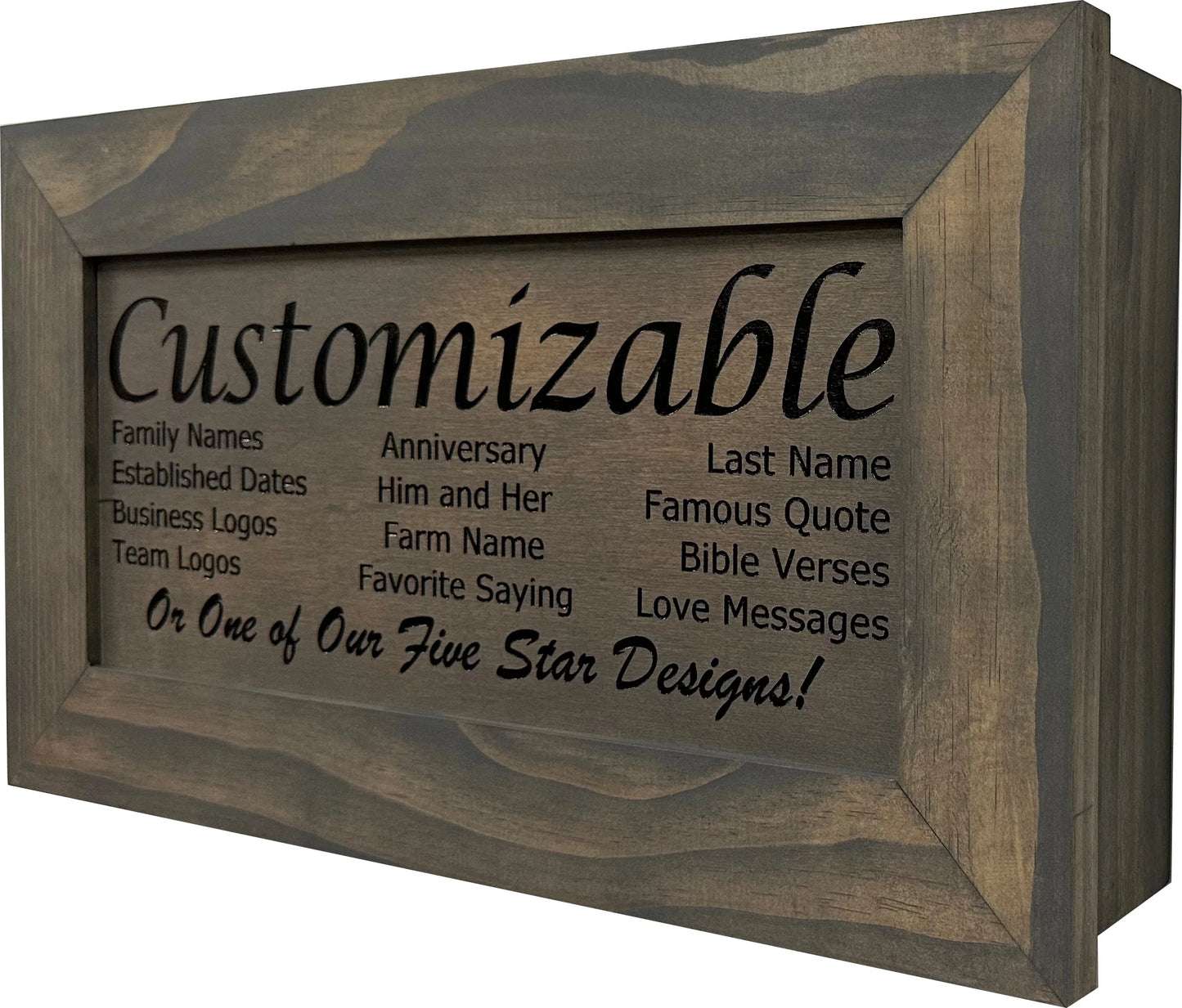 Gray Decorative Hidden Gun Safe