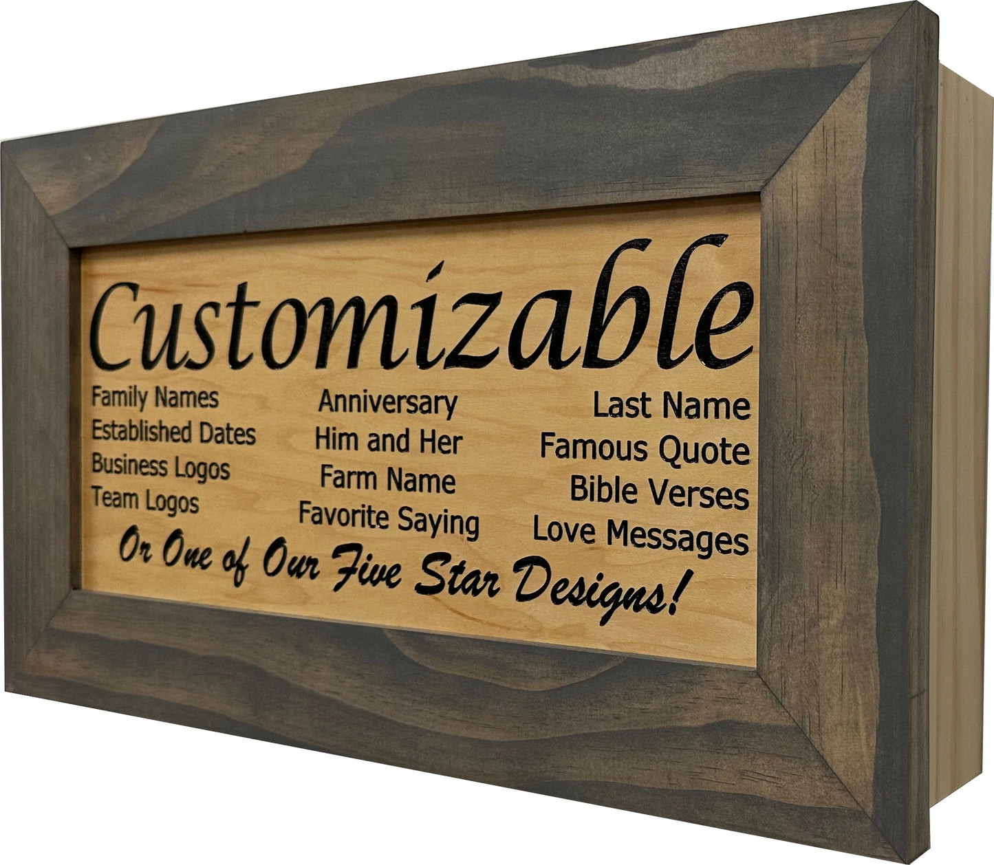 Gray Natural Hidden Gun Safe