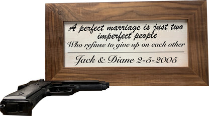 Personalized Love Hidden Gun Cabinet