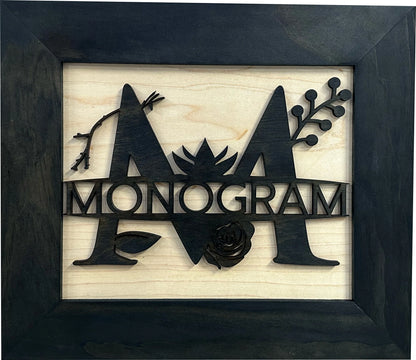 Monogram Last Name Gun Cabinet