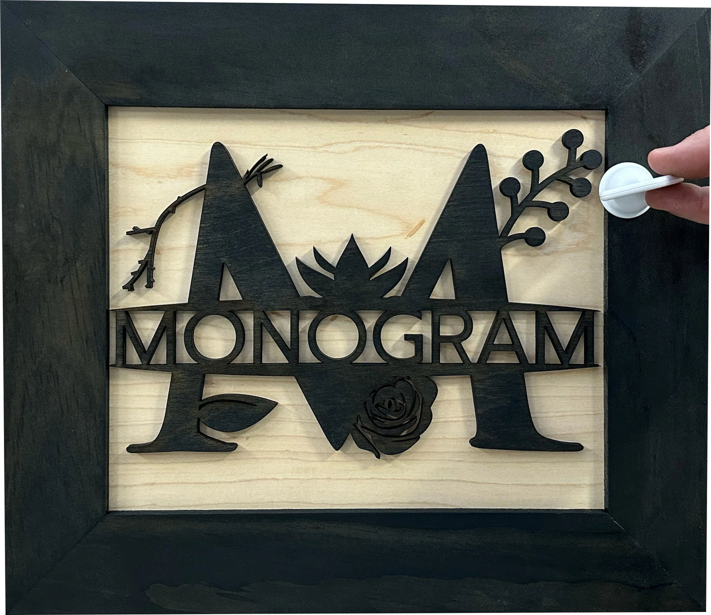 Monogram Last Name Gun Cabinet