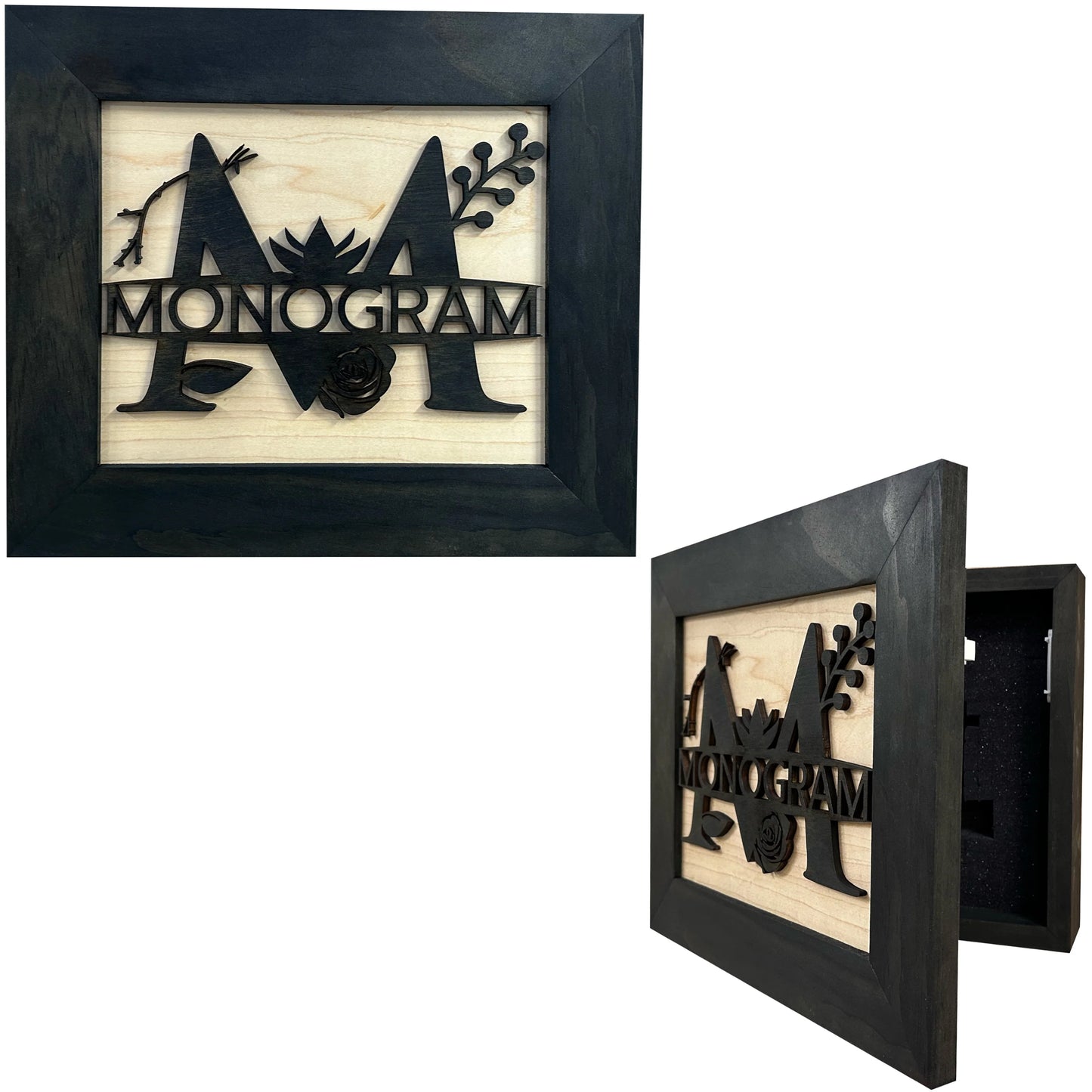 Monogram Last Name Gun Cabinet