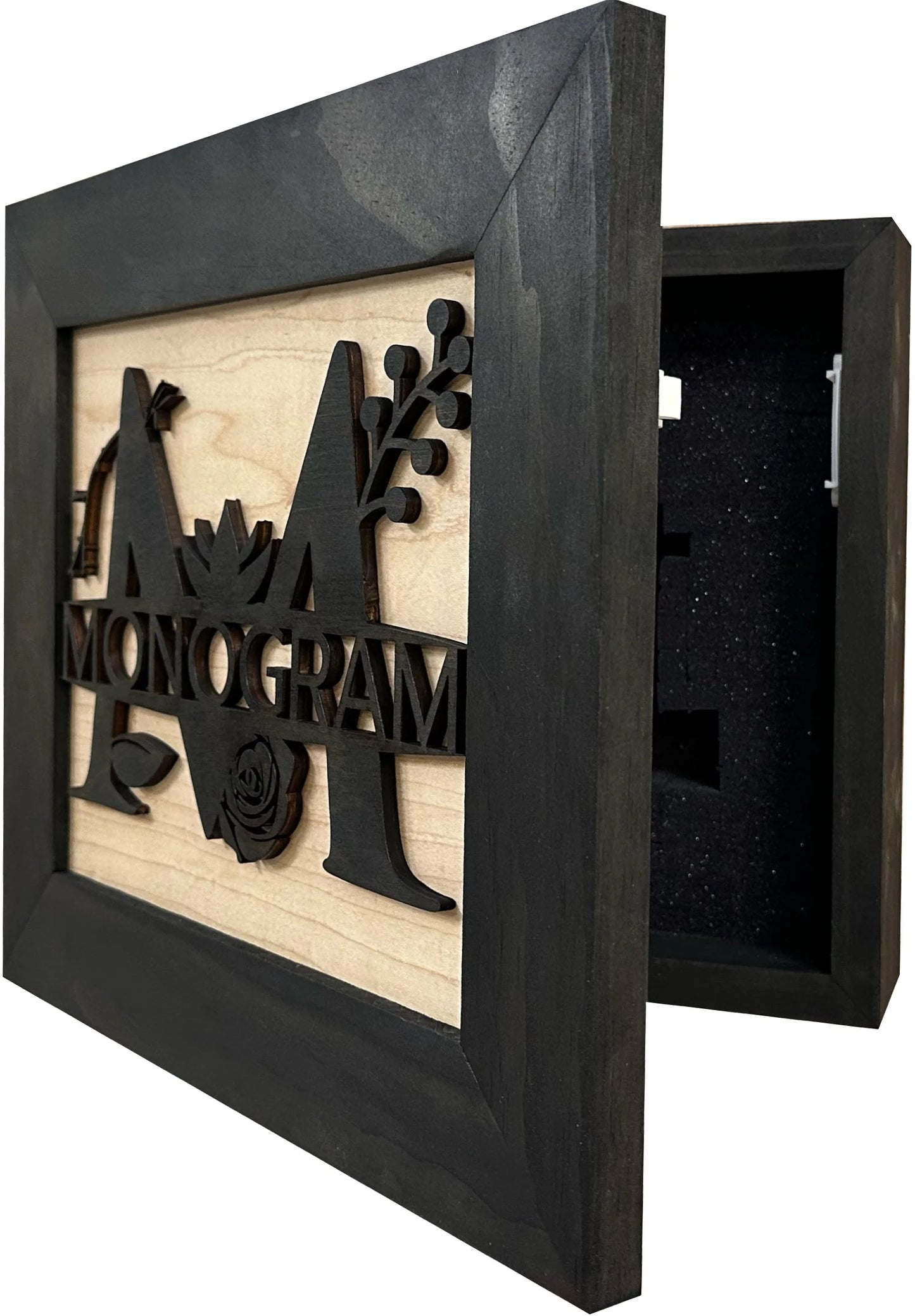 Monogram Last Name Gun Cabinet