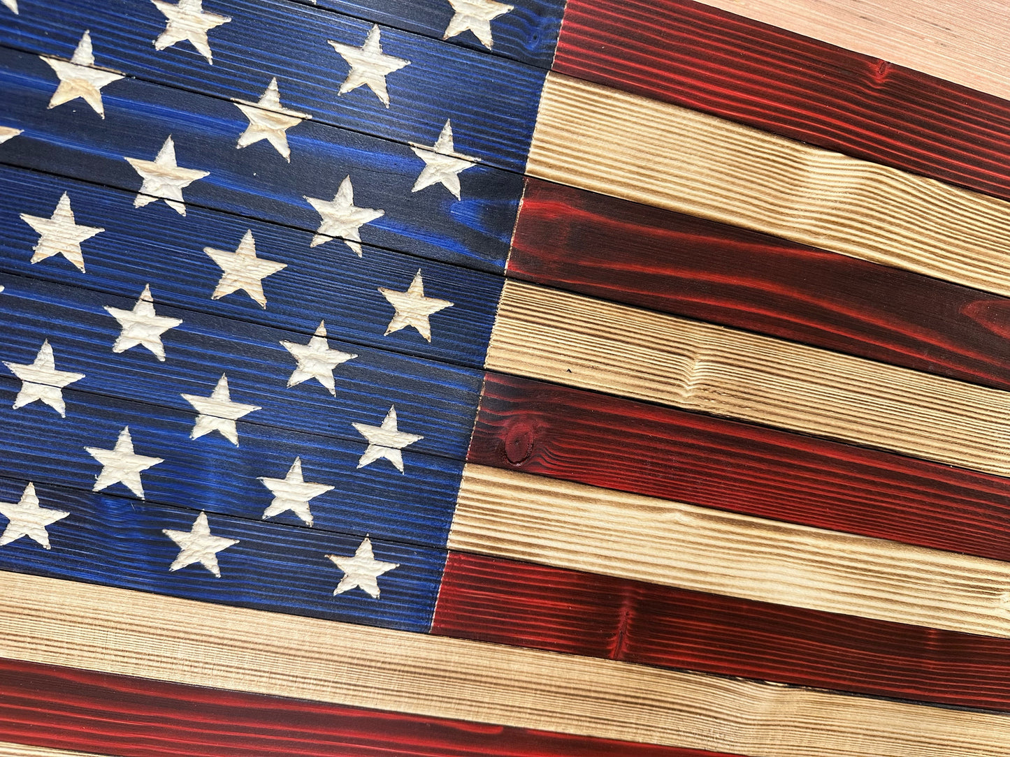 Large American Flag Gun Cabinet Firearm Storage