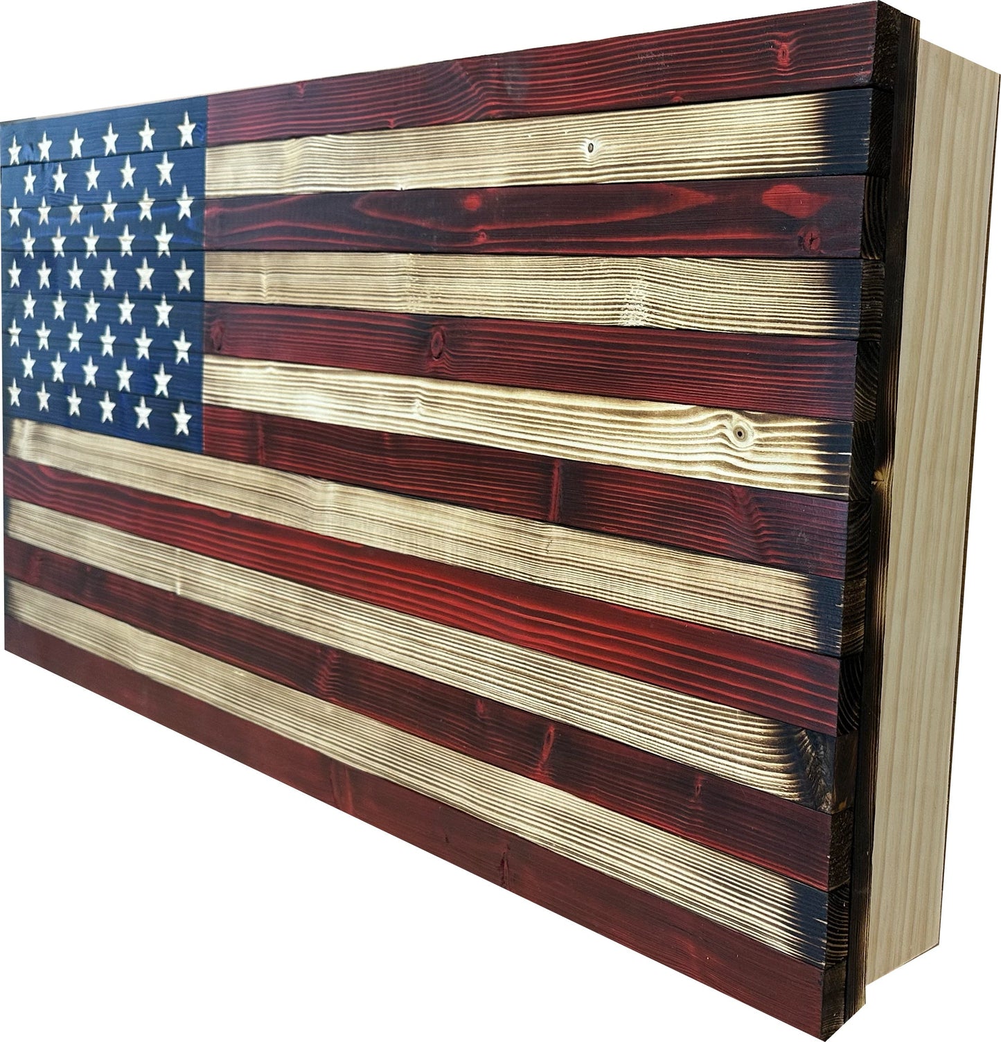 Large American Flag Gun Cabinet Firearm Storage