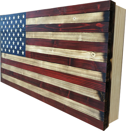 Large American Flag Gun Cabinet Firearm Storage