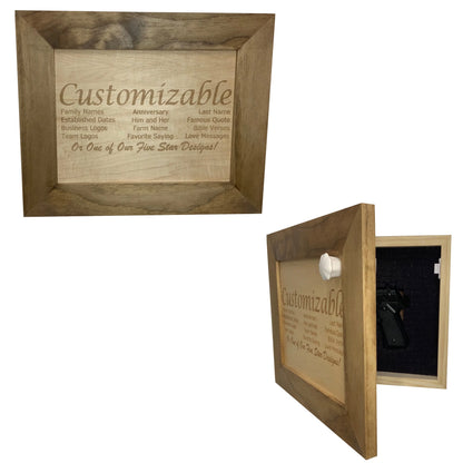 Decorative Recessed Gun Storage