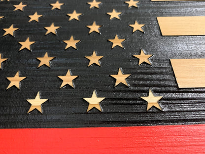 Red Line American Flag Concealment Firearm Storage