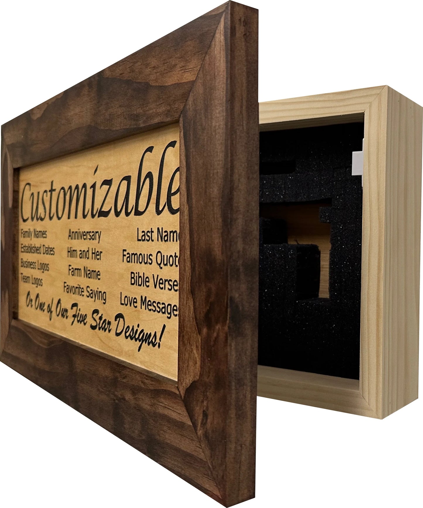 Decorative Red Mahogany Gun Safe