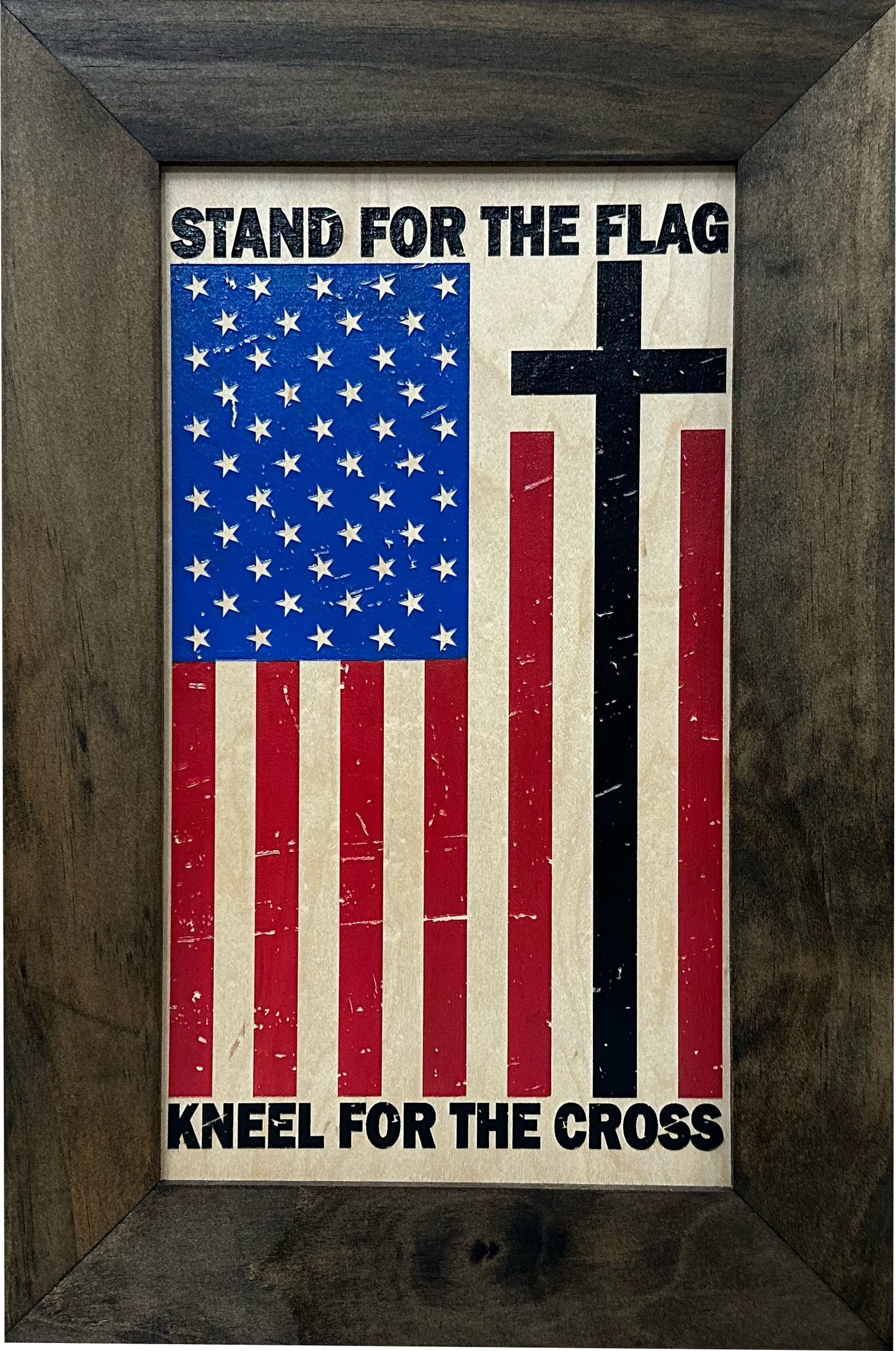 Stand for the Flag Cross Gun Cabinet Firearm Storage